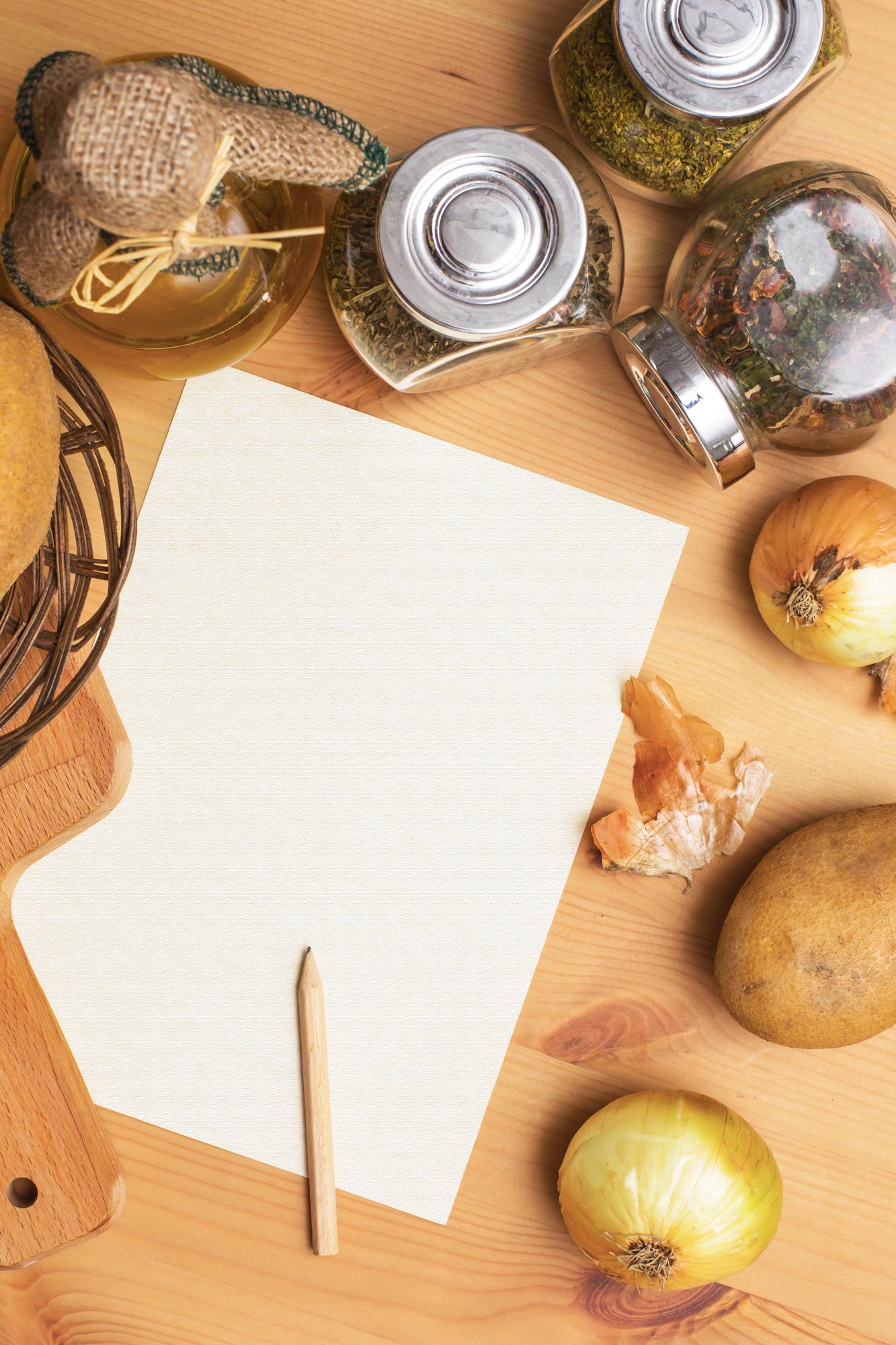 Invito al laboratorio culinario con tavolo apparecchiato